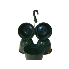 20CM PLASTIC HANGING BASKETS / POTS / PLANTERS x5